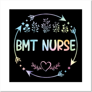 BMT Nurse cute floral watercolor Posters and Art